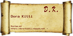 Dora Kitti névjegykártya